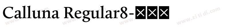 Calluna Regular8字体转换